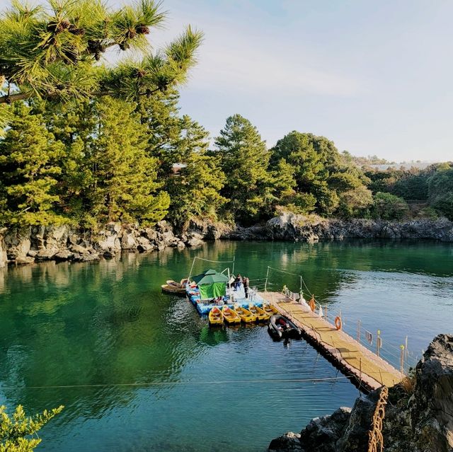 제주의 아름다운 계곡에서 유유자적 뱃놀이하기🛶