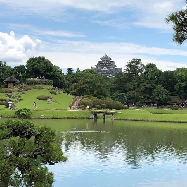 岡山仙境後樂園🫢城堡🏰後花園😍景色一流😌