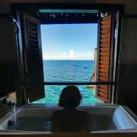 對住🌊碧海藍天🌞浸浴🛀