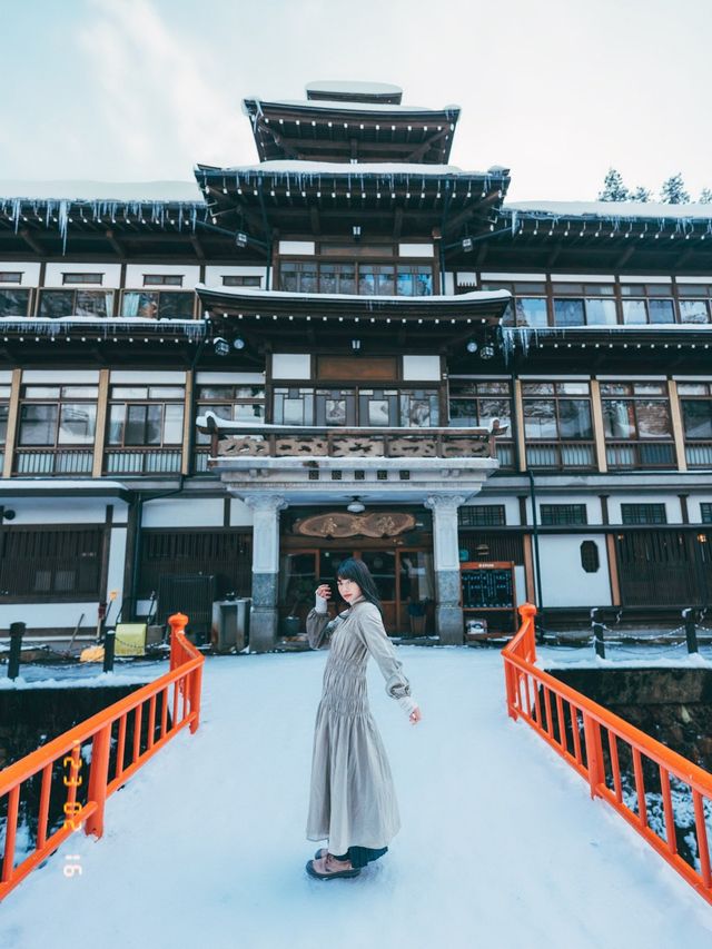 日本🇯🇵大正浪漫⛩️走進動畫般的銀山溫泉