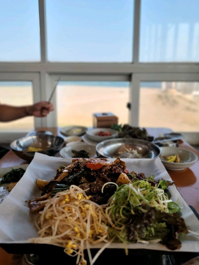 바다뷰 멋진 연탄불고기맛집 감포 장터밥상🍚