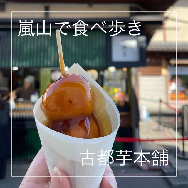 【ペットとお出かけ】古都芋本舗で大玉みたらしを食す