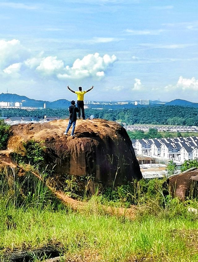 Beautiful turquoise-blue lake in Kangkar Pulai, Johor