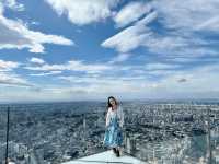 東京涉谷sky景觀台 這邊真的要大推一下！這邊可以俯瞰全東京市區盡收眼底！有樓下玻璃景觀台也有樓上露天景觀