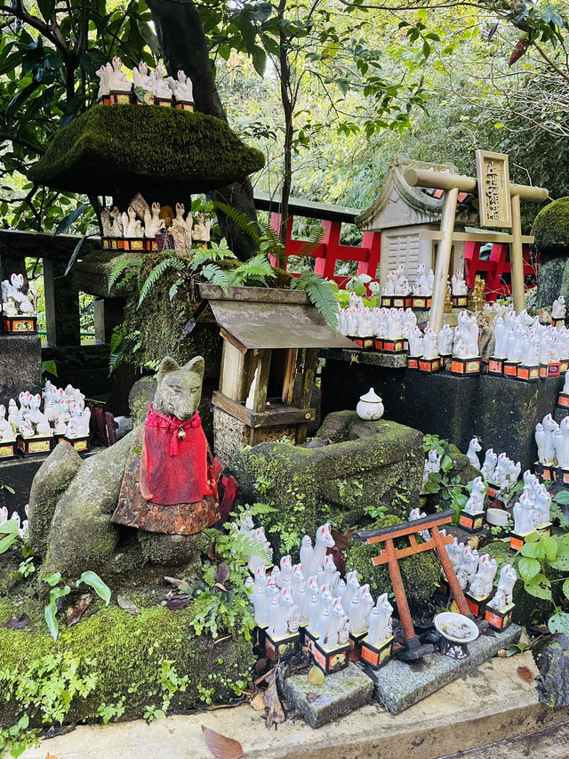【神奈川県/鎌倉　白狐の置物がたくさん並ぶ神秘的な場所『佐助稲荷神社』】