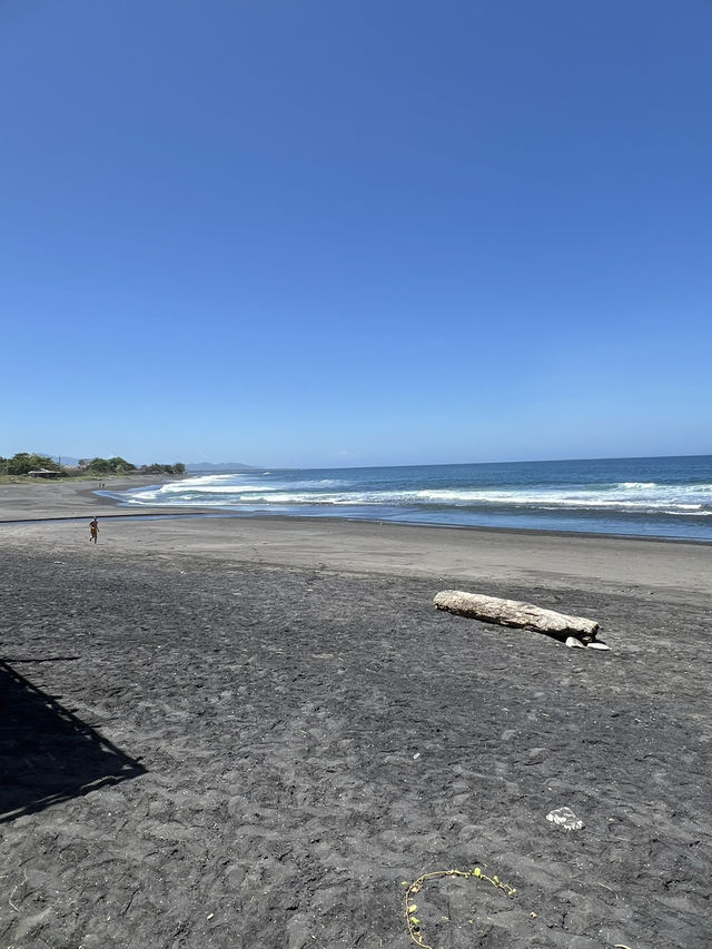 Black sand beach , Bali