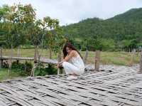สะพานไม้ไผ่บ้านแพมบก (โขกู้โส่) 🌳