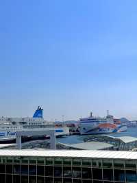 【船旅⛴️】韓国までフェリーで！釜山の旅客ターミナルは空港みたいに綺麗でした。