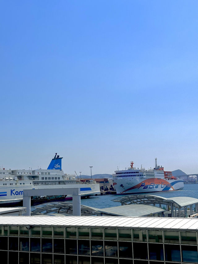 【船旅⛴️】韓国までフェリーで！釜山の旅客ターミナルは空港みたいに綺麗でした。