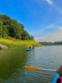 อ่างเก็บน้ำวังบอน พายเรือดูน้ำตก 💚💦