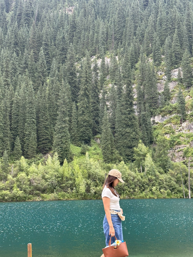 Discover the Enchanting Kaindy Lake in Kazakhstan 🇰🇿 