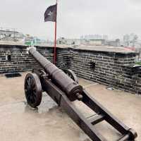 Stone Walls and Serene Whispers: A Rainy Day at Hwaseong Fortress