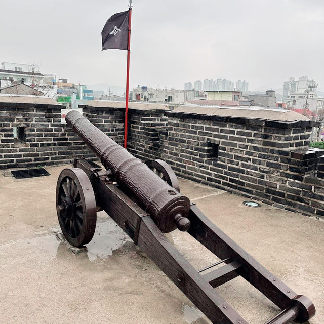 Stone Walls and Serene Whispers: A Rainy Day at Hwaseong Fortress