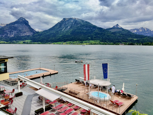 Lakeside Luxury: Floating Between Sky and Water