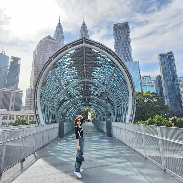 Colourful Saloma Link Bridge 