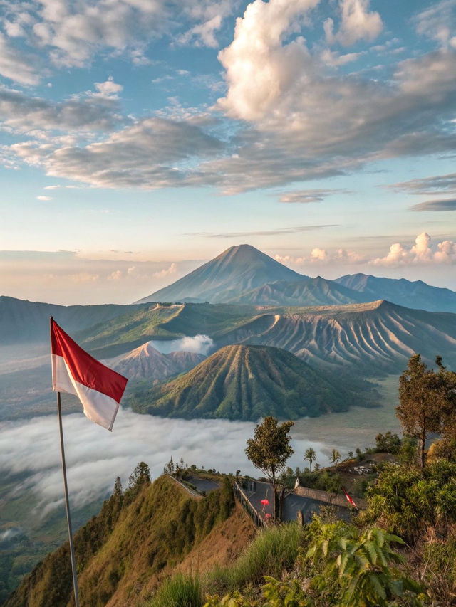 Mystical Sunrise Over Mount Bromo