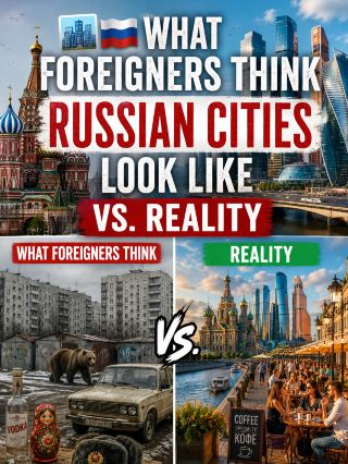 🏙️🇷🇺 WHAT FOREIGNERS THINK RUSSIAN CITIES LOOK LIKE VS. REALITY