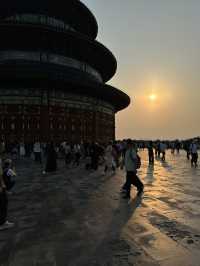 Catching sunset at the Temple of Heaven