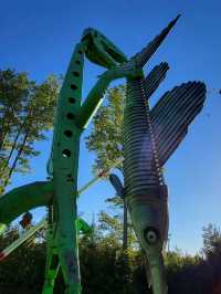 A must see junkyard park containing over 80 creative iron sculptures