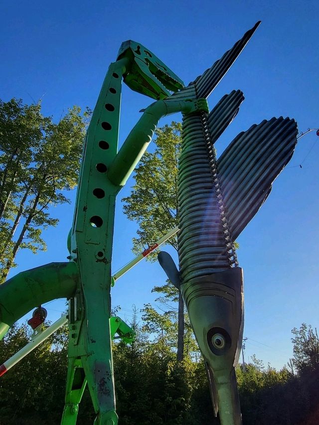 A must see junkyard park containing over 80 creative iron sculptures
