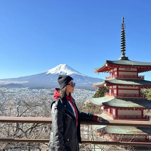 Fuji mountain view from Arakurayama park 