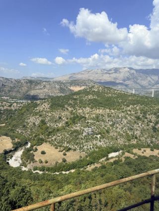 Beautiful railway scenery from Podgorica, the capital of Montenegro, to Kolašin.