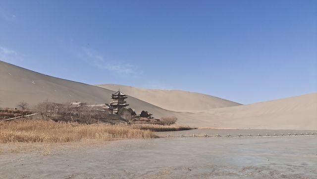 零下13度，去爬敦煌鸣沙山