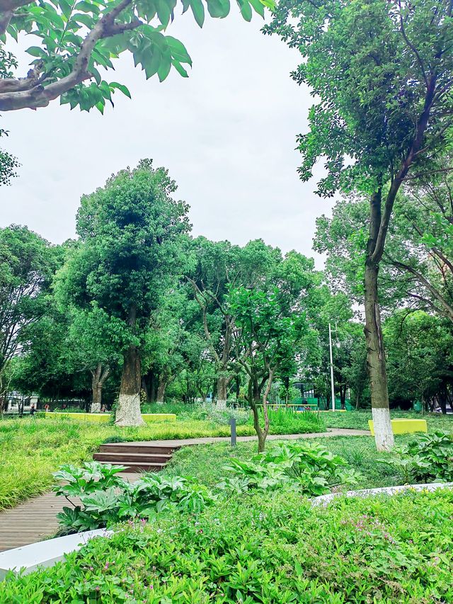 新昌江濱公園，可席地而坐的城市客廳