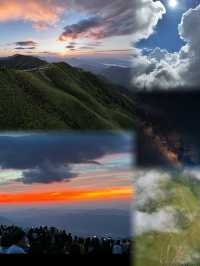 武功山的春天草地變得翠綠，美得驚人