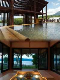 為了這湖景溫泉我特意飛了北海道，美到極致