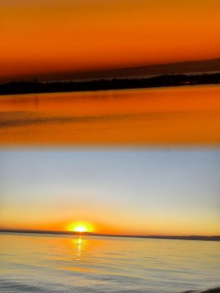Ulungur Lake is a mint-blue saltwater soda lake.