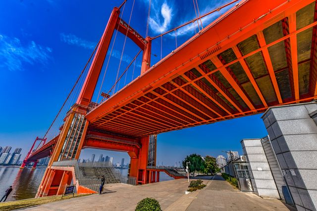 武漢鸚鵡洲長江大橋也太出片了吧！長江上的絕美風景線