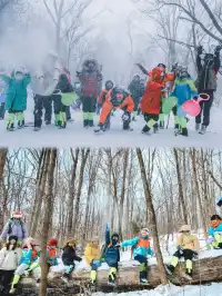 長白山隱藏玩法！帶娃徒步雪林，玩到拖不走