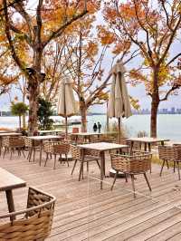 陰天也別有風味!金雞湖秋色已美成油畫