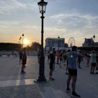 Summer evening with Seine and Lourve
