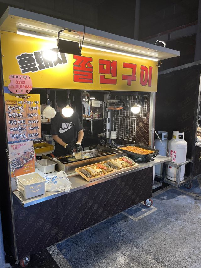 다양한 먹거리 천국 올레야시장