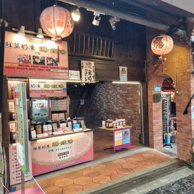 A Historical Lane With Many Street Food