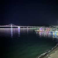 我們看廣安大橋夜景吃炸雞😍