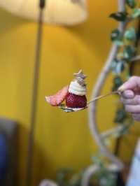 【福岡カフェ】期間限定のおにもりいちごタルト🍓驚くこと間違いなし🍓
