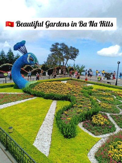 Flower Garden at Ba Na Hills Mountain Resort, Da Nang, Vie…