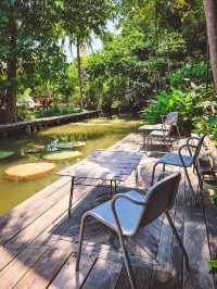 คาเฟ่บรรยากาศดี พร้อมที่พัก @อัมพวา 