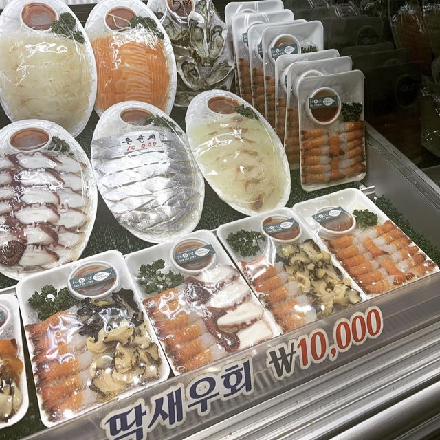 【チェジュ】豪華おさしみが全部でたったの2000円！？(チェジュ市場)