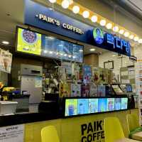【韓国ソウル・高速ターミナル】ショッピングの休憩に「PAIK'S COFFEE GOTO MALL