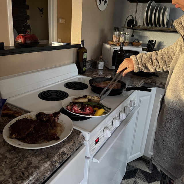 조슈아트리 감성 에어비앤비에서 맛있는 고기 파티!