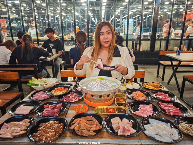 𝙉𝙖𝙢𝙘𝙝𝙤𝙠𝙚𝙢𝙤𝙤𝙠𝙖𝙩𝙖 นำโชคหมูกระทะ นวนคร