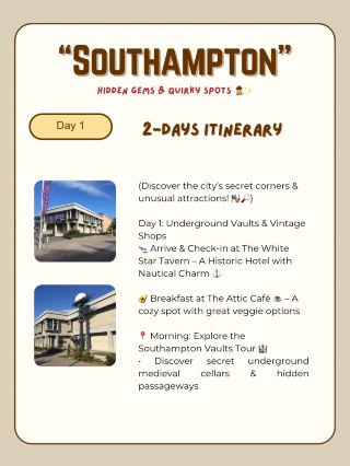 Southampton itinerary for Hidden Gems