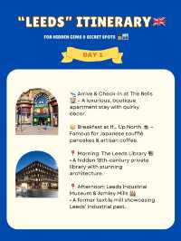 Leeds itinerary🇬🇧