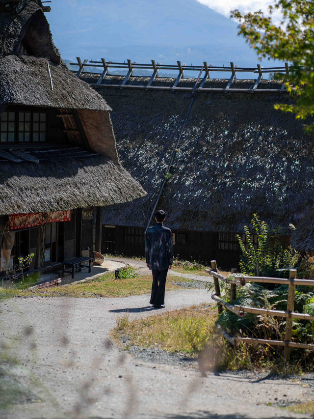 西湖いやしの里根場 🏯🍃 昔ながらの茅葺き屋根の風景に癒される
