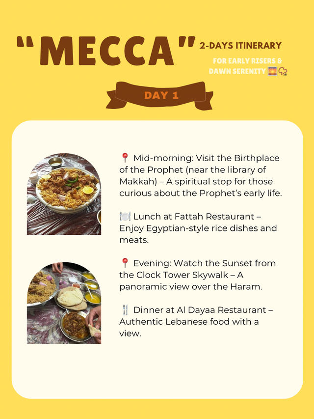 Mecca itinerary 