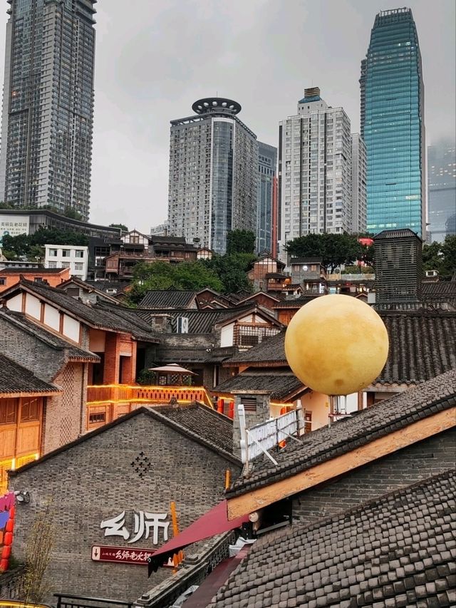 網紅打卡景點-重慶十八梯傳統風貌區
